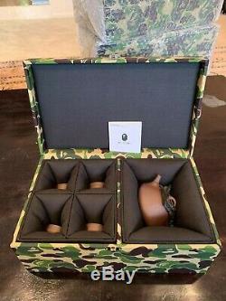 100% Authentic New Bathing Ape BAPE Chinese Tea Pot Set Limited w Camo Green Box