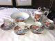 10pc Heirloom Fine China By Georges Briard Chinoiserie Tea Pot Set Cup & Saucer
