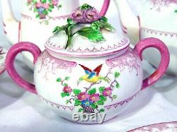 11pc English Crown Staffordshire Breakfast Set Tea Coffee Pot Pancake Server