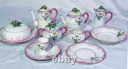 11pc English Crown Staffordshire Breakfast Set Tea Coffee Pot Pancake Server