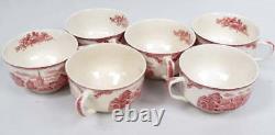 12 Piece Johnson Bros English Tea Set Old Britain Castle S&C Teapot Trivet Cups