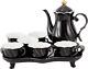 14 Pcs Tea Set For 6 With Tea Tray & Spoons, Luxury British Style Tea/coffee Cup