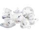 14pcs Geese Thun Czech Porcelain Tea Service Set White Porcelain Tea Set 14/6