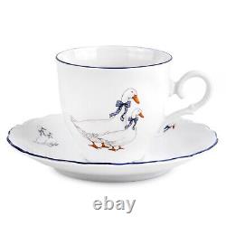 14pcs Geese THUN Czech Porcelain Tea Service Set White Porcelain Tea Set 14/6