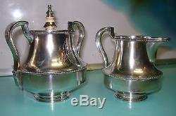 1588g Sterling silver Russian Faberge Artist Stefan Wakeva gilt Tea pot jug set