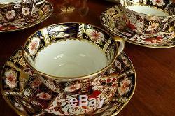 15-Pc Royal Crown Derby Traditional Imari Tea Set for 6 with Teapot, Cream, Sugar