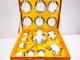 17 Piece Fine Porcelain Tea Set / Silver / Teapot With Lid Sugar Bowl With Lid