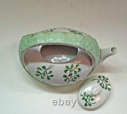 1879 HAMMERSLEY VICTORIAN TEA Set Teapot Painted Antique Sugar Cream ENGLAND H&C