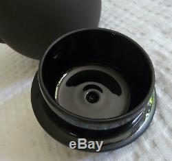 18 pc. WEDGWOOD Black BASALT DEMITASSE Set Coffee Espresso Tea pot Cup Saucer