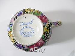 1930's Royal Winton Chintz Hazel Breakfast Set Teapot Tea Cup Toast Paul Muni