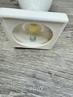 1940's Lenox Colonial White Pedestal Porcelain Tea Coffee Pot+Creamer Set
