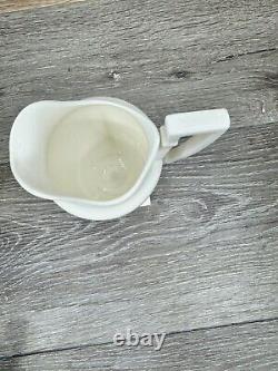 1940's Lenox Colonial White Pedestal Porcelain Tea Coffee Pot+Creamer Set