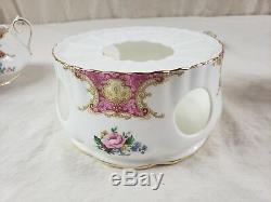1944 Royal Albert Lady Carlyle Bone China Teapot Set- Excellent