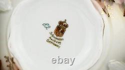 1950's Schumann Arzberg Bavaria Germany Coffee/Tea Pot Cream Sugar w Golden Tray