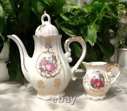 1950s Courtship Tea Pot With Creamer Vintage Teapot