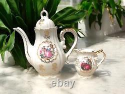 1950s Courtship Tea Pot With Creamer Vintage Teapot