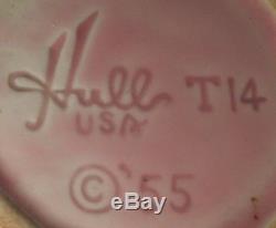 1955 Hull Art Pottery BLOSSOM FLITE PATTERN #T14/15/16 Teapot/Creamer/Sugar Set