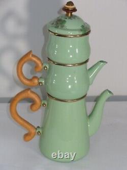 1983 Mackenzie Childs Enamel Stcking Teapot Set