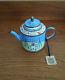 1995 C. Maddicott Enamel Teapot Trade Plus Hand Painted Edition No. 948