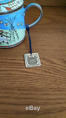 1995 C. Maddicott Enamel Teapot Trade Plus Hand Painted Edition No. 948