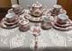 19pc American Atelier Rose Bud Fine China Porcelain Tea Set For Four #5762-1950s