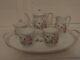 19th C Antique German Porcelain Tea Set Breakfast Bachelor Teapot Dragonfly