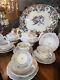 20 Piece Set Of Antique Regency English Porcelain Teapot Sugar Bowl Cups &