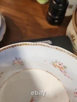 20 Piece Set Of Antique Regency English Porcelain Teapot Sugar Bowl Cups &