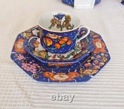 21 Piece HERMES Limoges Marqueterie De Pierres d'Orient Tea Set