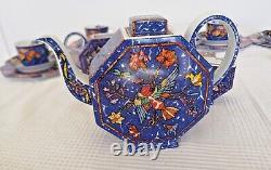 21 Piece HERMES Limoges Marqueterie De Pierres d'Orient Tea Set