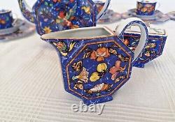 21 Piece HERMES Limoges Marqueterie De Pierres d'Orient Tea Set