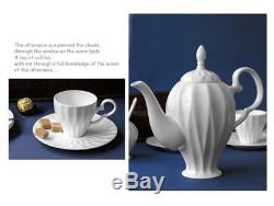 21 Pieces Royal English China Set Bone China Tea Kettle Teapot & Saucers