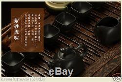 21pcs luxury tea set in chinese kungfu tea set wenge tea table tea pot cup set