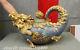 22 China Royal Bronze 24k Gold Gild Cloisonne Dragon Fish Statue Teapot Wine Pot