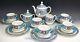 22 Pieces Bavaria Roses & Luster Tea Pot Creamer Sugar Cups Saucers Plates Set
