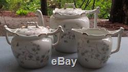 24 Pcs Tressemanes & Vogt T&V Limoge Surprise Dessert Set Teapot Plates, Bowls