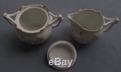 24 Pcs Tressemanes & Vogt T&V Limoge Surprise Dessert Set Teapot Plates, Bowls