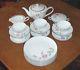 24pc Noritake China 6044 Rosemarie Luncheon Coffee Tea Set W Pot, Cups, Plates +