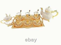 29pcs Tea Cups Set With Tray, Tea Set, 6 People Tea Cups, Sugar Bowl, Tea pot