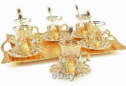 29pcs Tea Cups Set With Tray, Tea Set, 6 People Tea Cups, Sugar Bowl, Tea pot