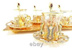 29pcs Tea Cups Set With Tray, Tea Set, 6 People Tea Cups, Sugar Bowl, Tea pot