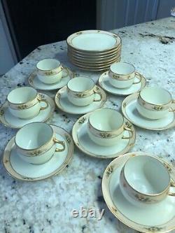 36 pc Ceramic Porcelain Teapot/Coffee Service hand painted by J. Henke