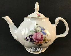 3 Piece Vintage Thun Bernadotte Porcelain Sonata Tea Pot Creamer Sugar Bowl
