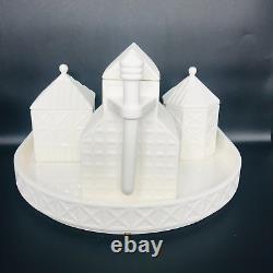 4pc Swid Powell Tigerman McCurry Teaside Tea Set Pot Creamer Sugar Bowl & Tray