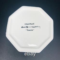 4pc Swid Powell Tigerman McCurry Teaside Tea Set Pot Creamer Sugar Bowl & Tray