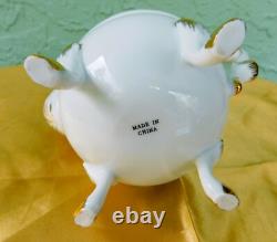 5 Piece Cabbage Rose Tea Set Teapot Creamer Sugar Spoon Platter Excellent China