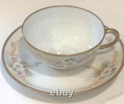 5 Pieces matching Pickard Fine China Tea Pot, Cup & Saucer, Creamer & Sugar