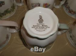 6 Brambly Hedge Beakers by Royal Doulton 4 Seasons Plus Birthday and Wedding