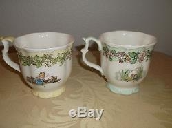 6 Brambly Hedge Beakers by Royal Doulton 4 Seasons Plus Birthday and Wedding