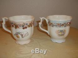 6 Brambly Hedge Beakers by Royal Doulton 4 Seasons Plus Birthday and Wedding